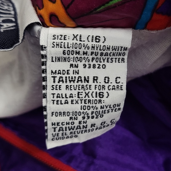 Vertical Active Purple Vintage Windbreaker Size XL(16) - Picture 12 of 12